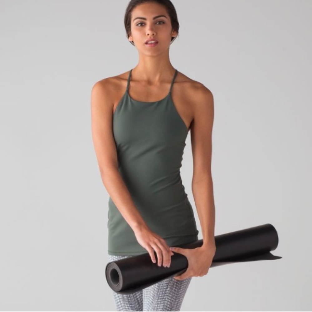 Lululemon Nulu Sun Setter Tank Dark Forest